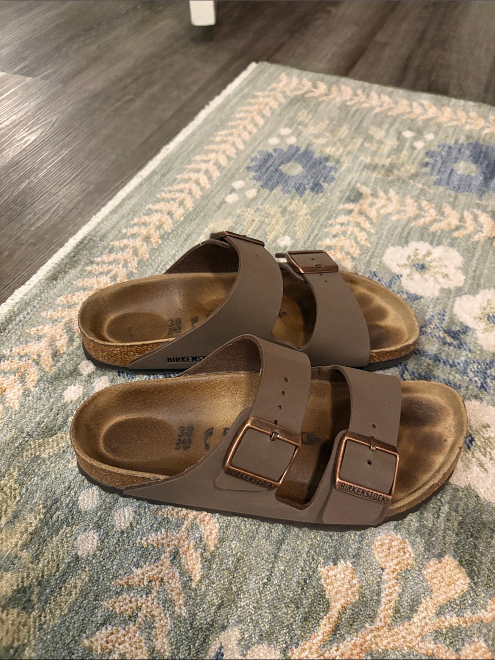 Birkenstock Arizona Moca Double Buckle Sandals Size 38